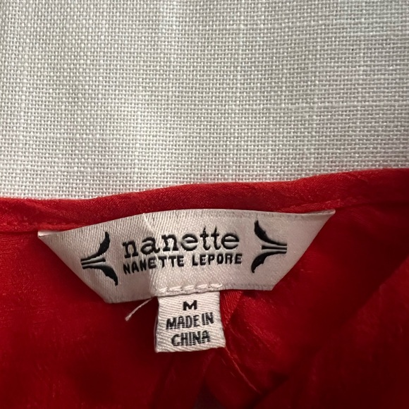 Nanette Lepore Vibrant Red Blouse - Picture 3 of 3